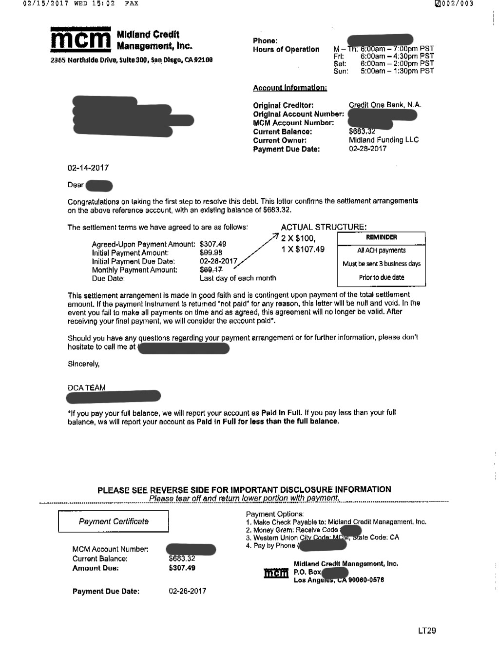 Client JK1 from WA saved $3,042