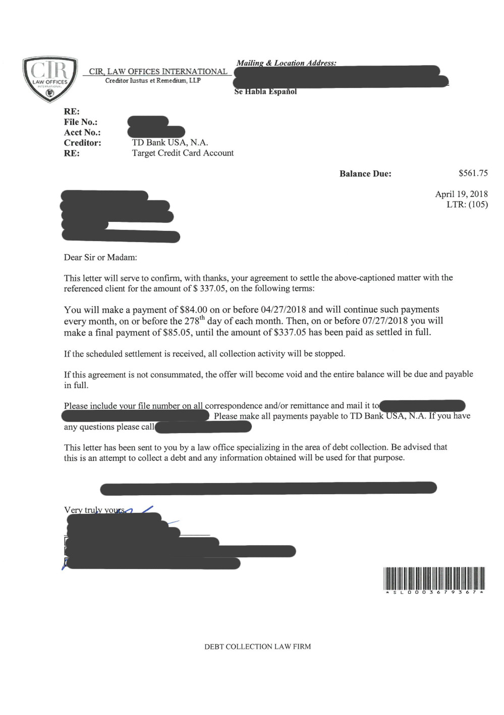 Client JK1 from WA saved $3,042