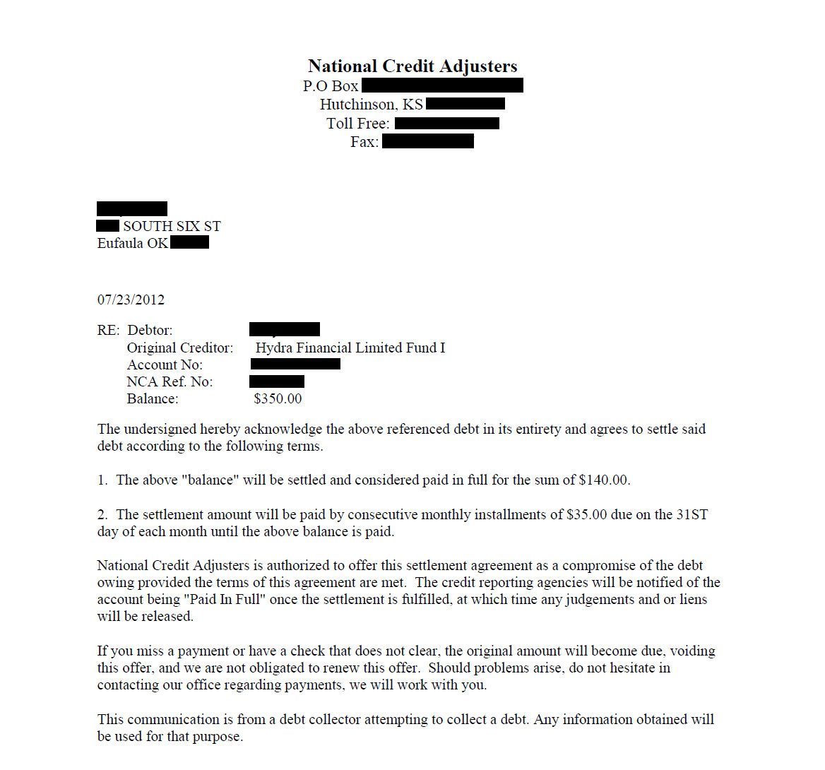 Client JL1 from OK saved $3,051