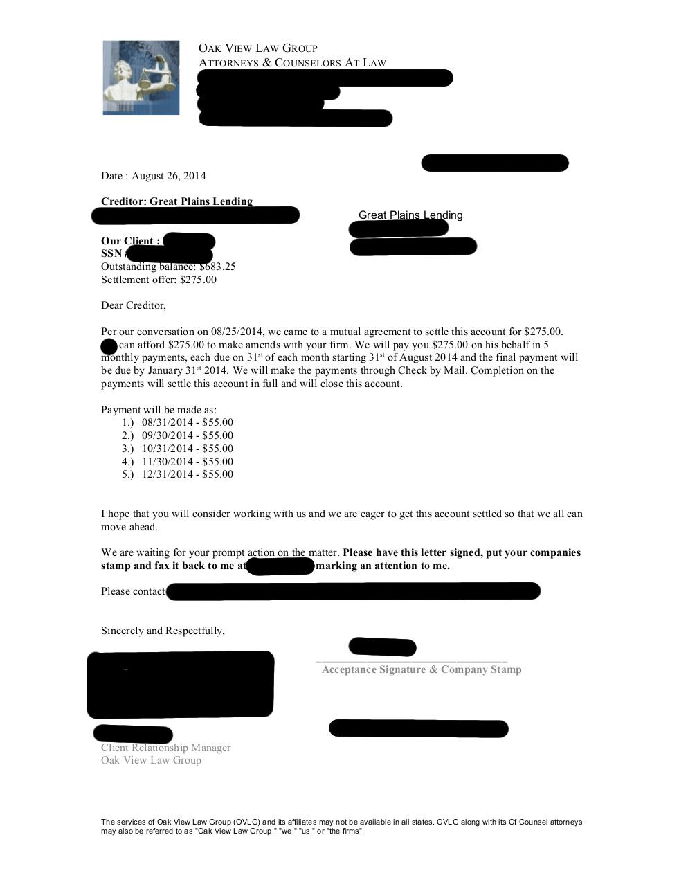 Client JS1 from TX saved $4,170