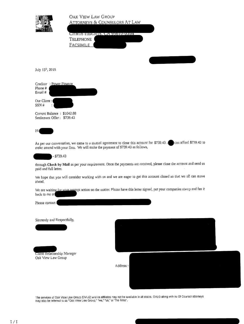 Client JS1 from TX saved $4,170