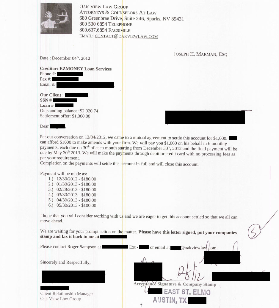 Client JU from TX saved $2,560