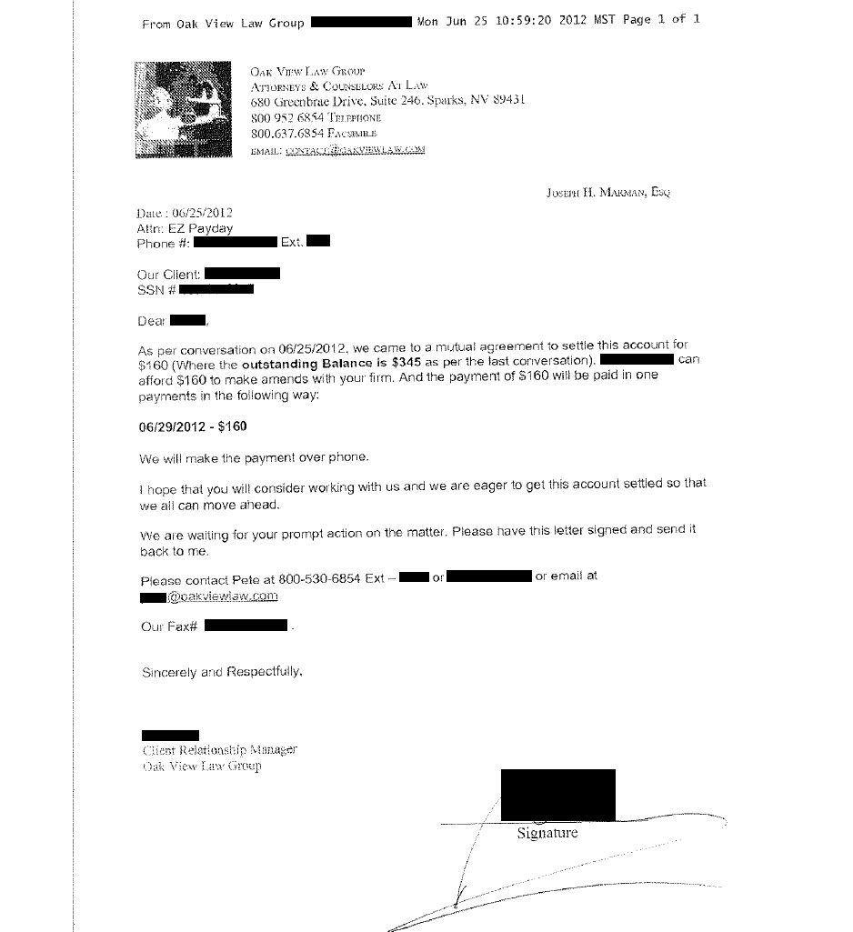 Client JV from LA saved $873