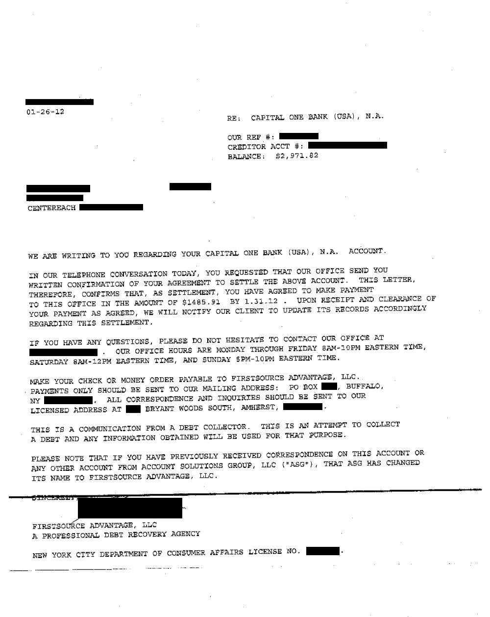 Client KB from NY saved $7,911