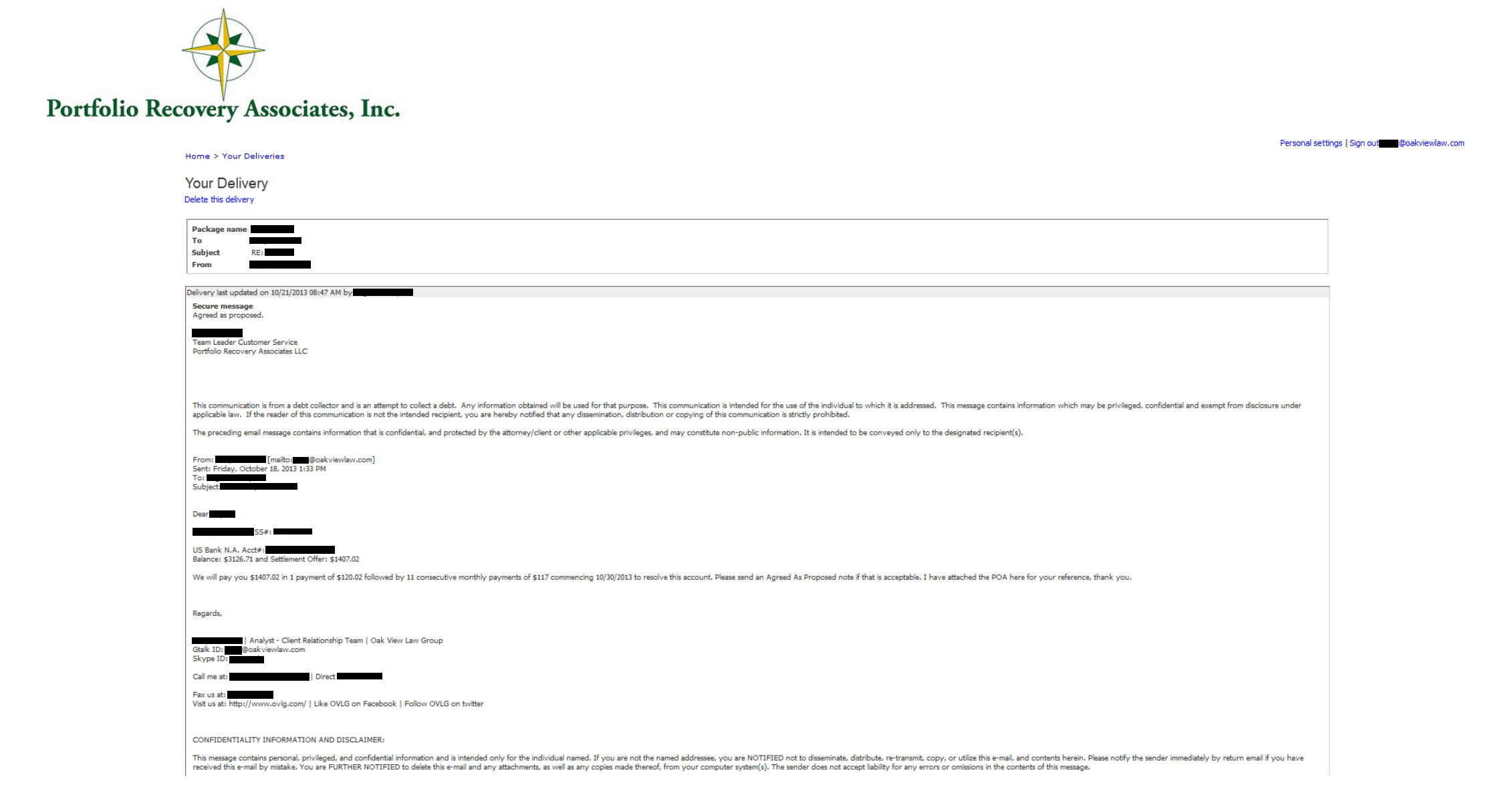 Client KD1 from OH saved $1,289