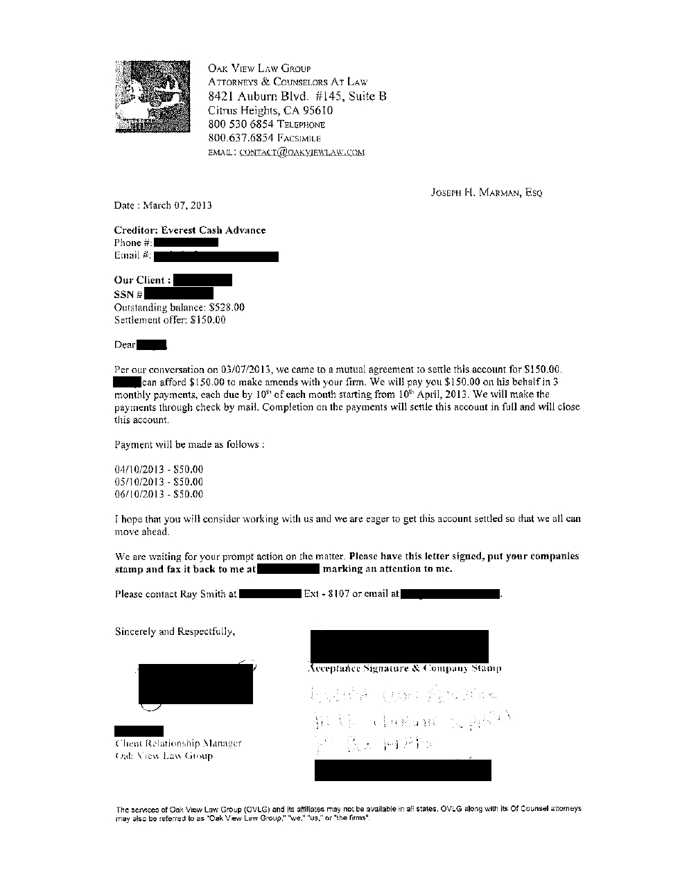 Client KE from IL saved $5,201