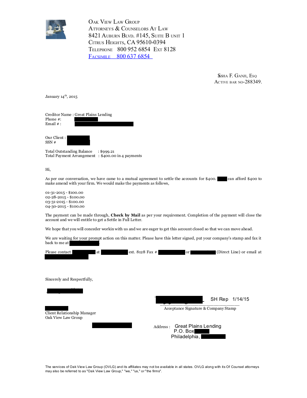 Client KE from IL saved $5,201