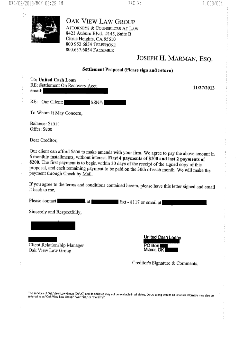 Client KE from IL saved $5,201