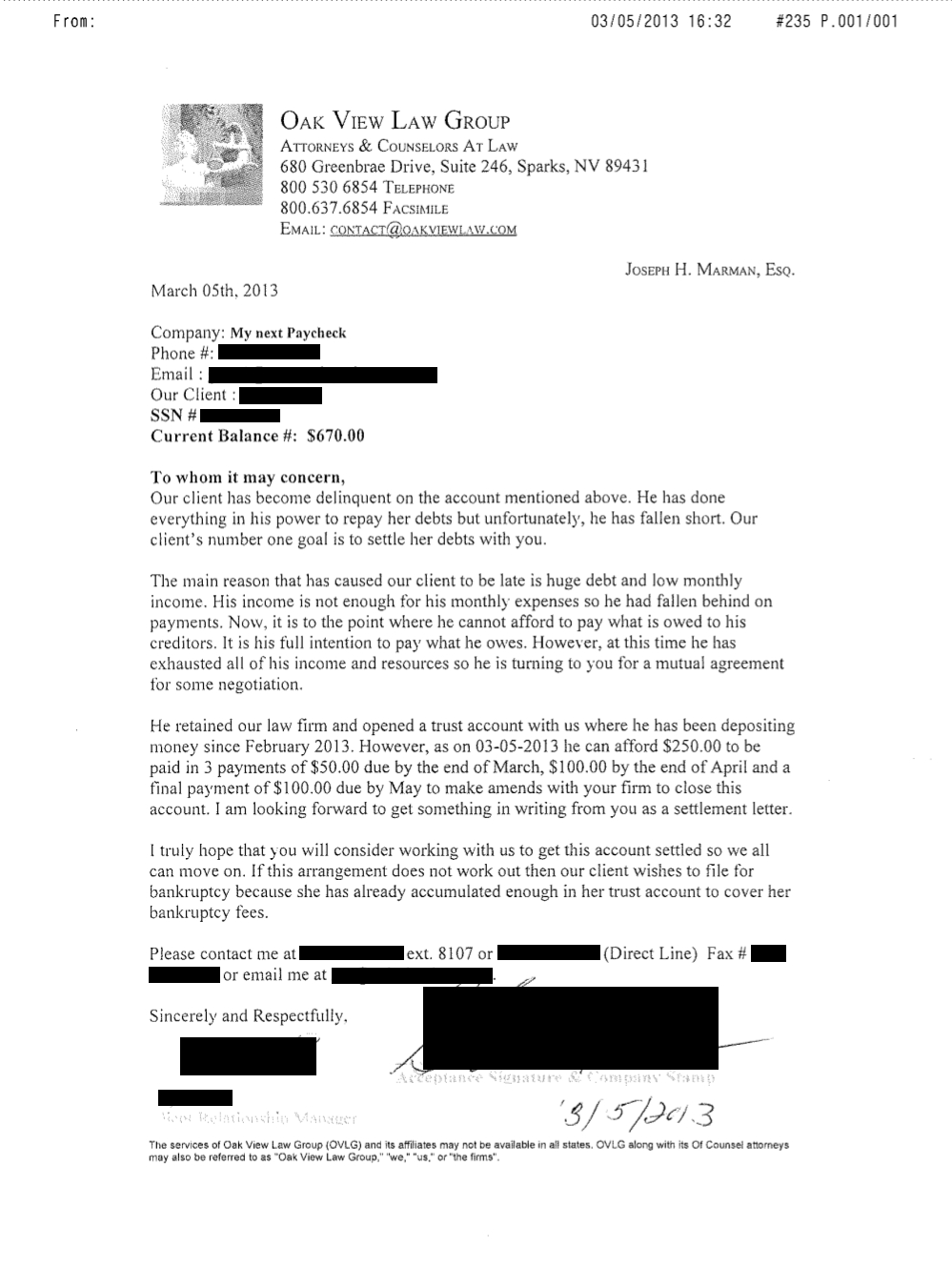 Client KE from IL saved $5,201