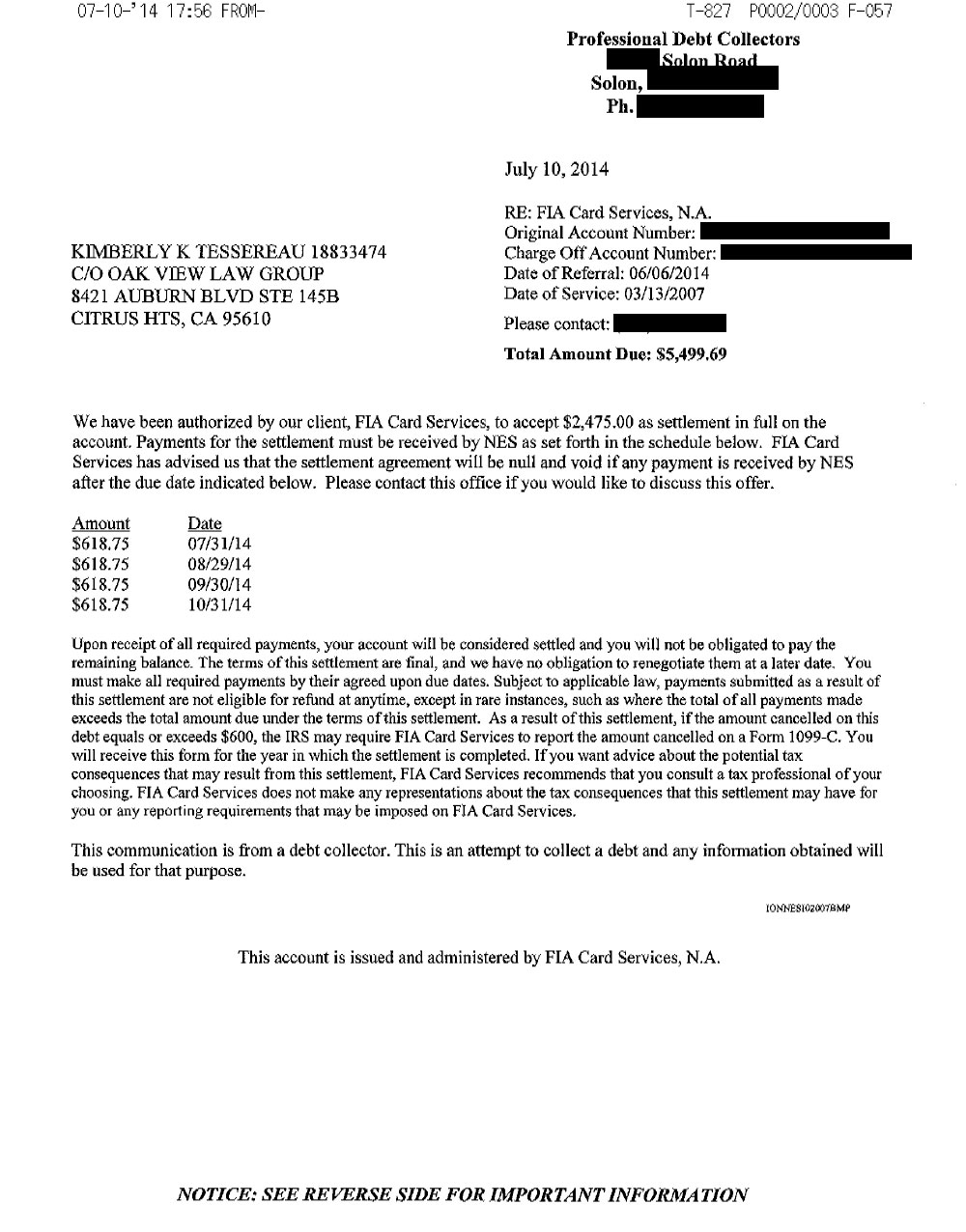 Client KT from MO saved $11,811