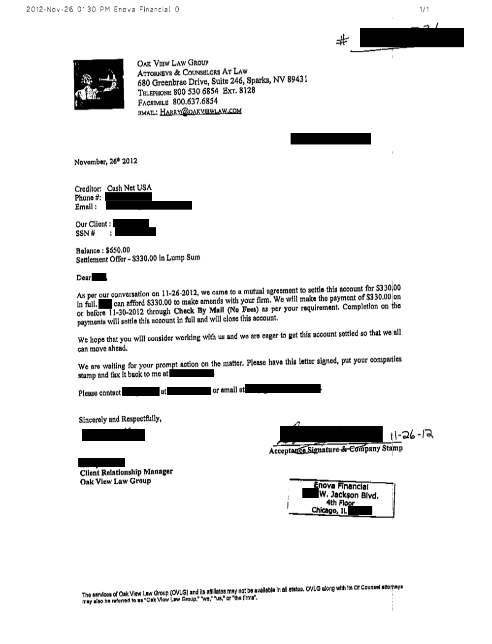 Client KW1 from OH saved $2,342