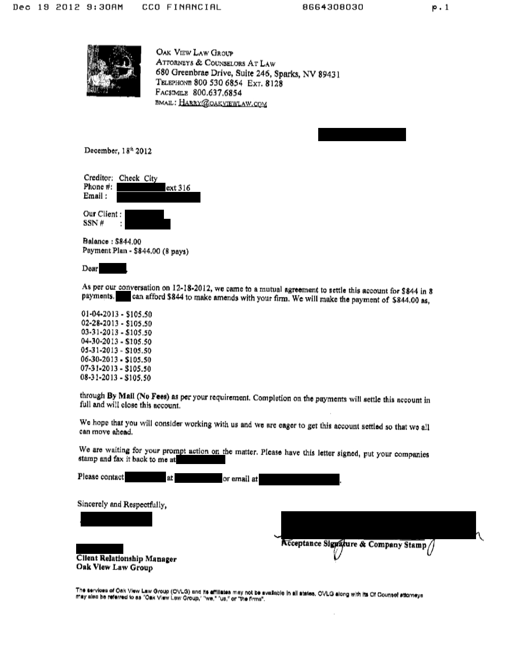 Client KW1 from OH saved $2,342