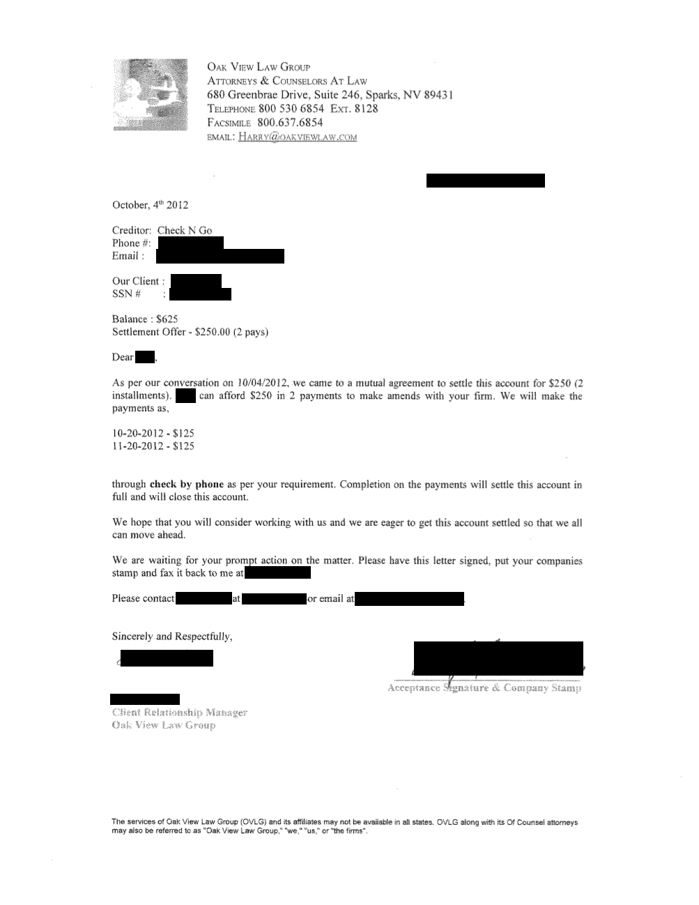 Client KW1 from OH saved $2,342