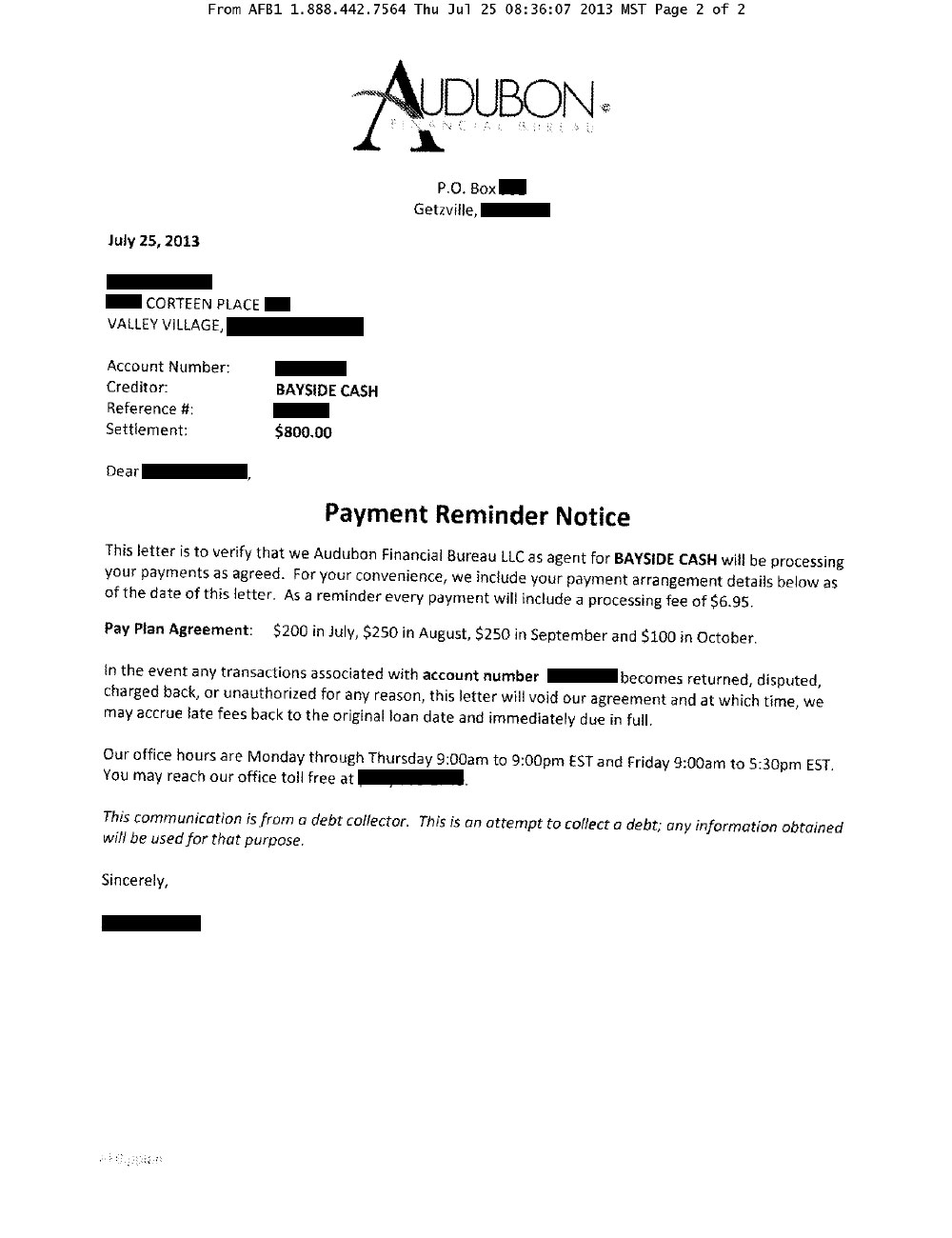Client LH1 from CA saved $1,723