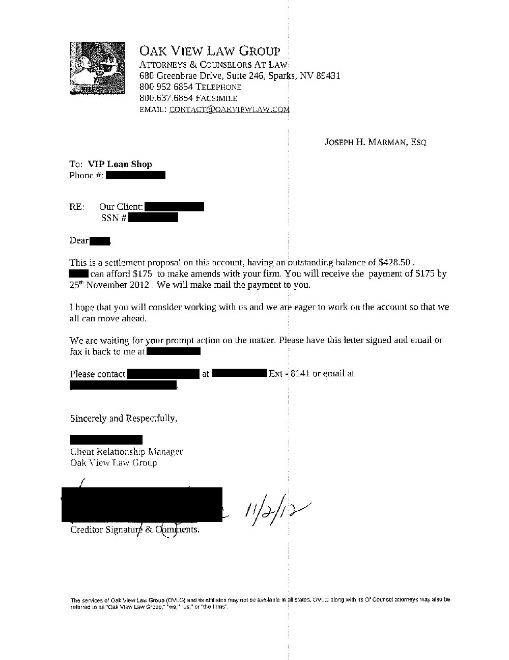 Client LH1 from CA saved $1,723