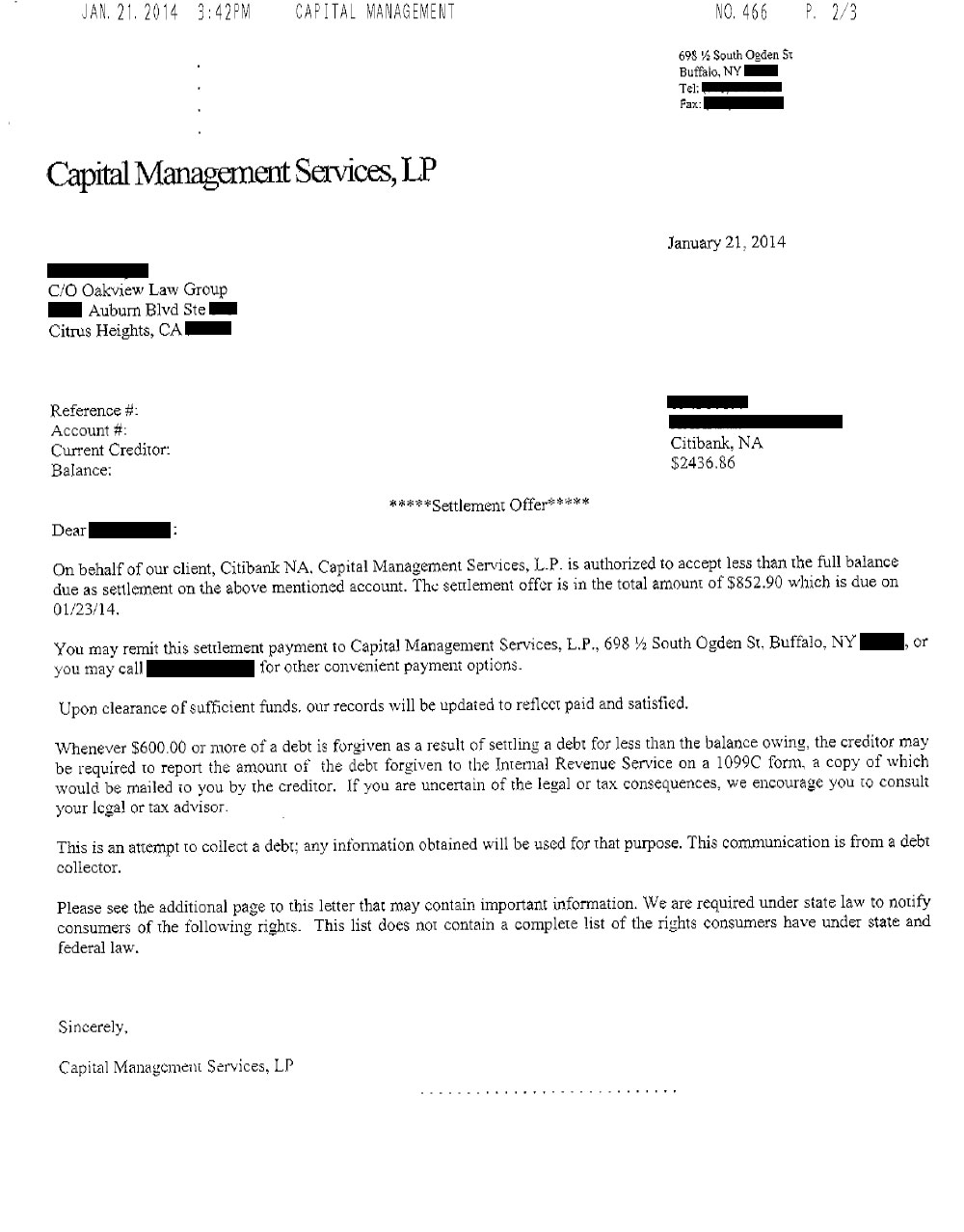 Client LL from CA saved $11,825
