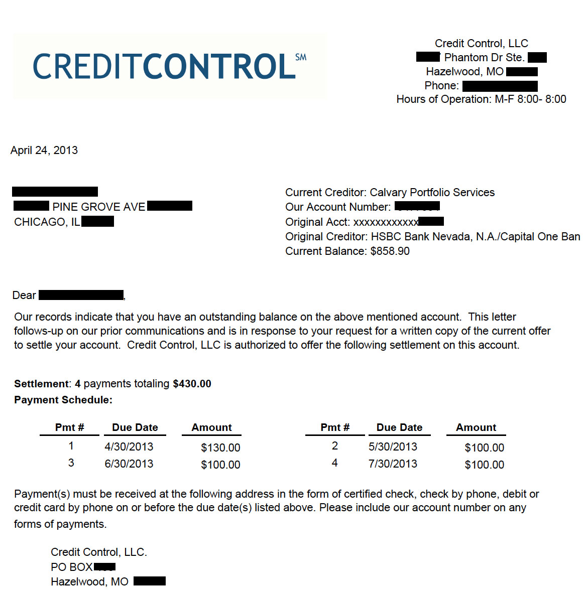 Client LT from IL saved $7,149