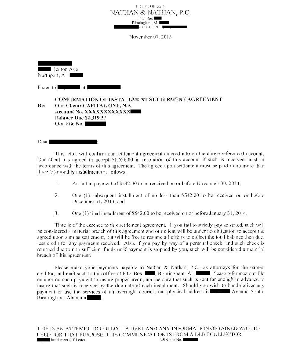 Client MC from AL saved $1,831