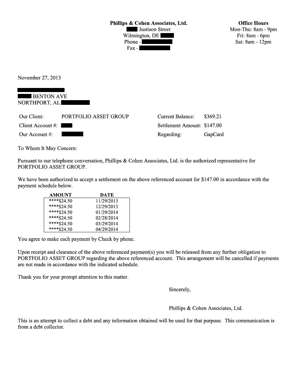 Client MC from AL saved $1,831