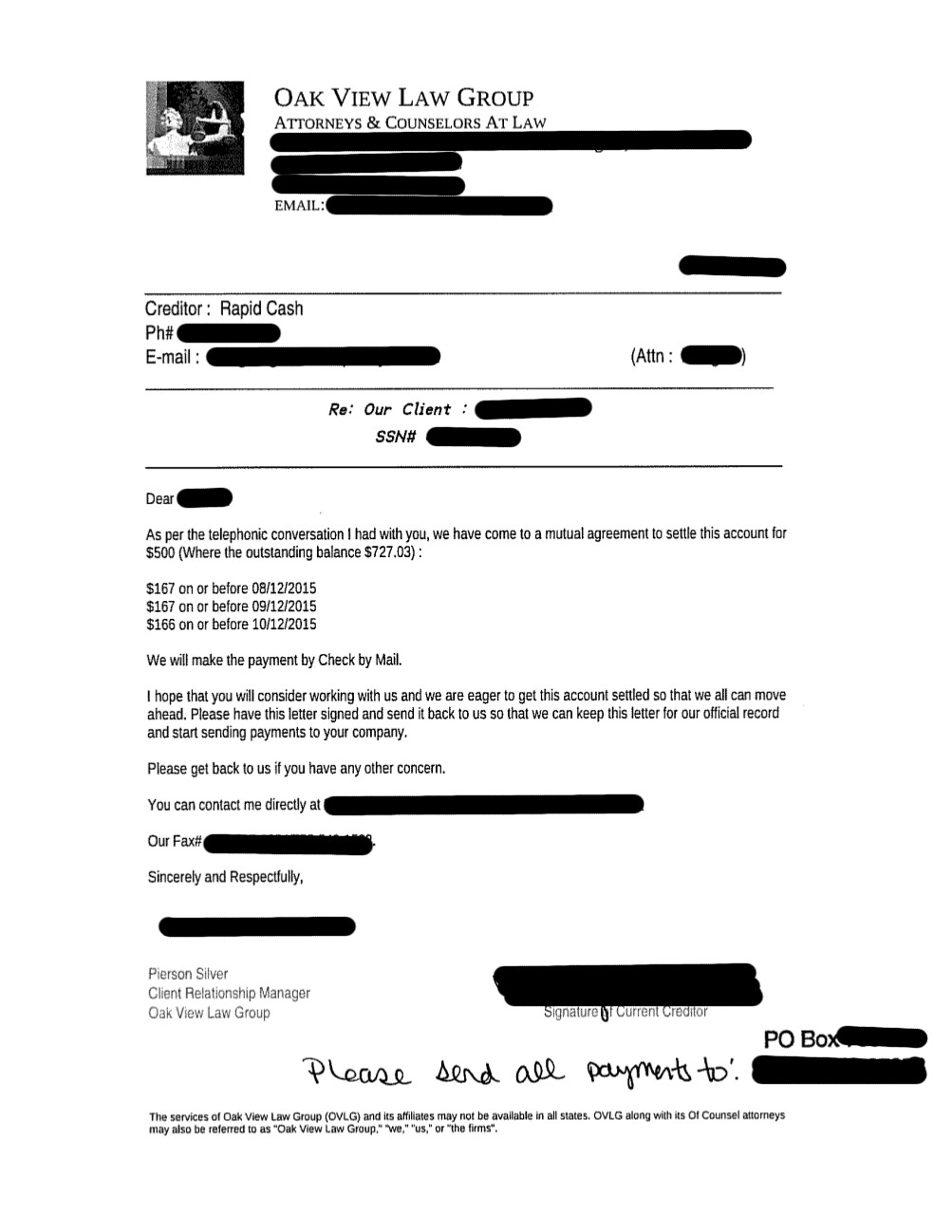 Client MF from NV saved $1,583