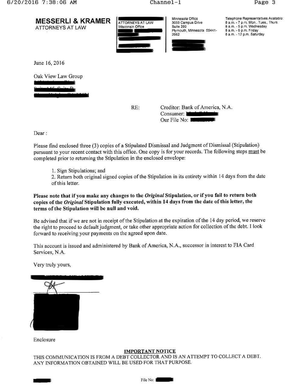 Client MH2 from WI saved $12,440