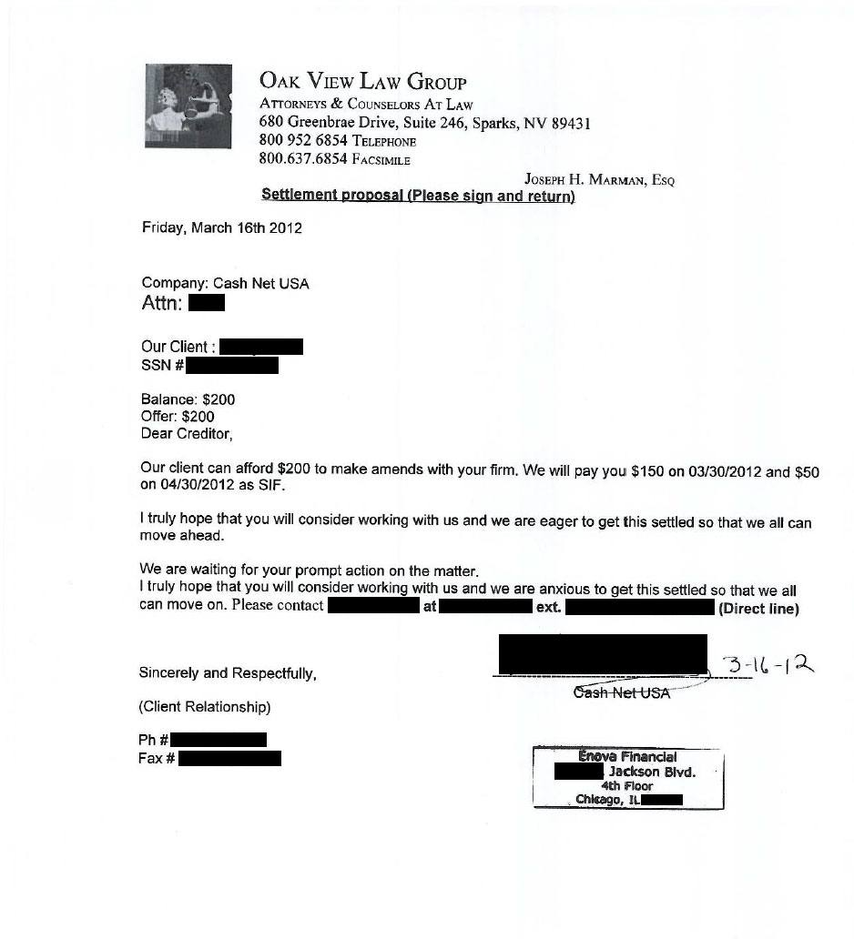 Client MJ1 from UT saved $501
