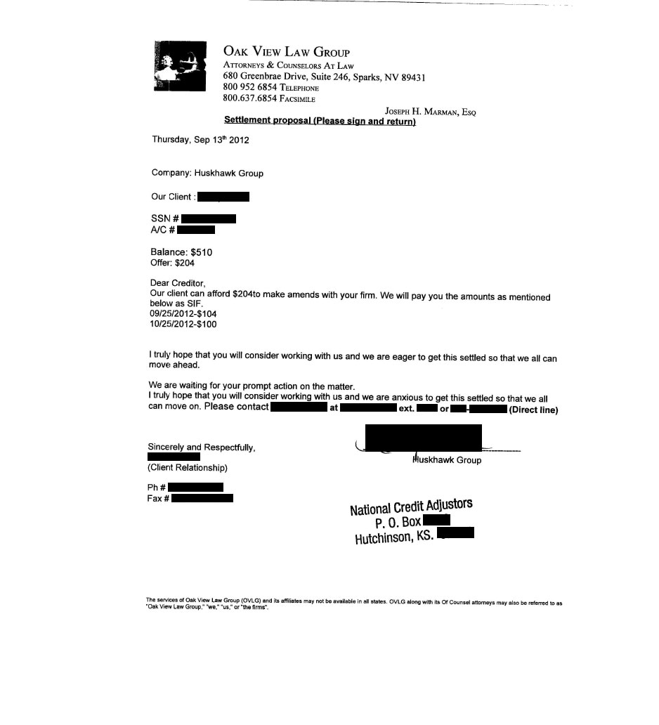 Client MJ1 from UT saved $501
