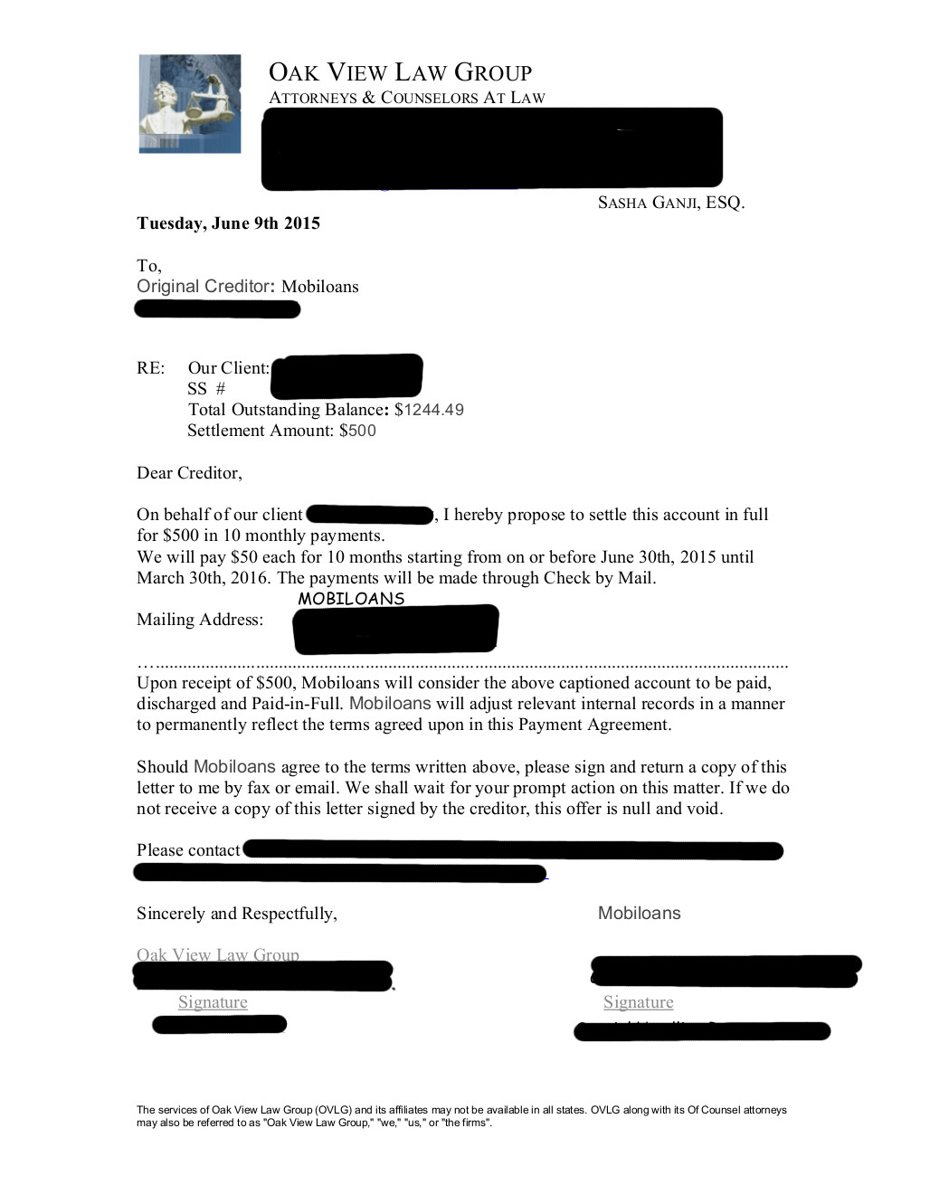 Client NG1 from KS saved $15,916 by settling Credit Card and Online Payday  Loan