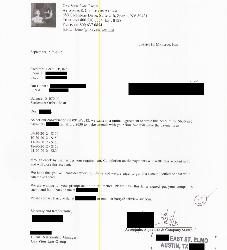 Client NJ from ID saved $546