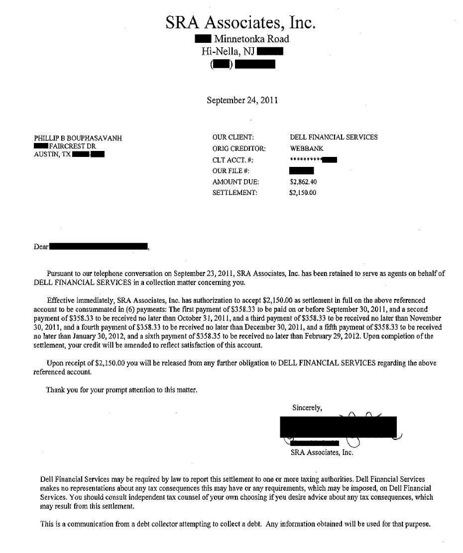 Client PB from TX saved $26,667