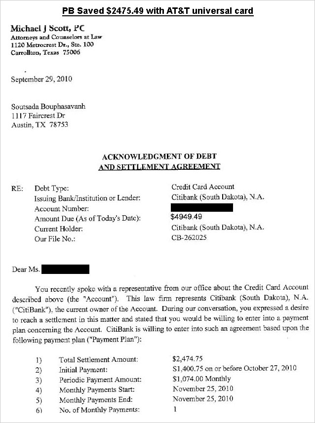 Client PB from TX saved $26,667