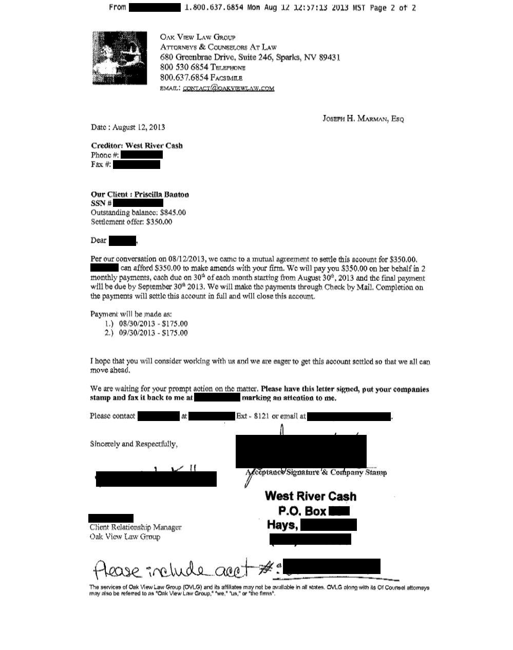 Client PB2 from VA saved $4,166