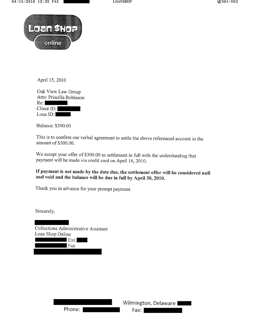 Client PP from LA saved $5,790