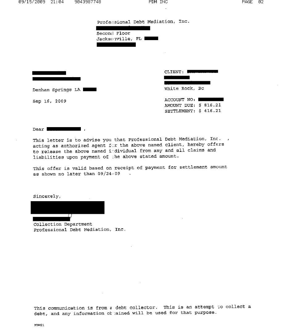 Client PP from LA saved $5,790
