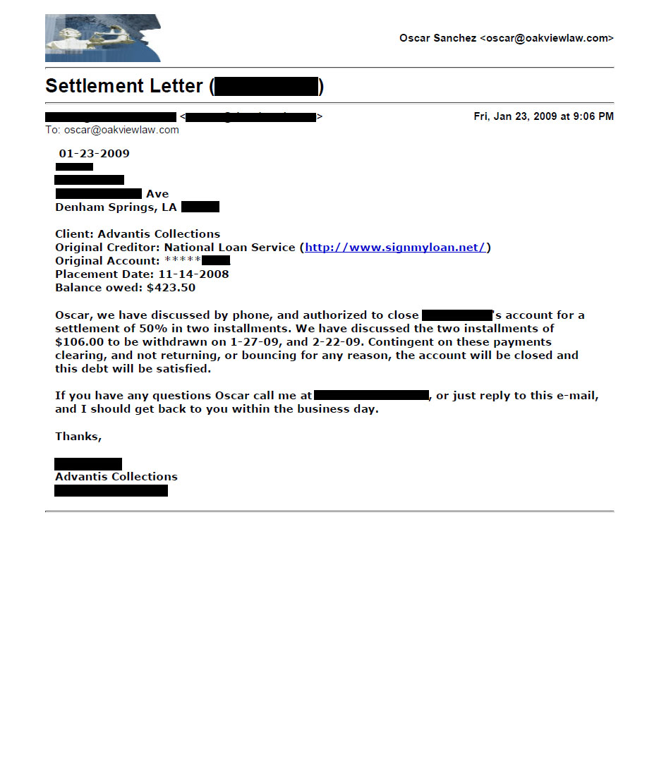 Client PP from LA saved $5,790