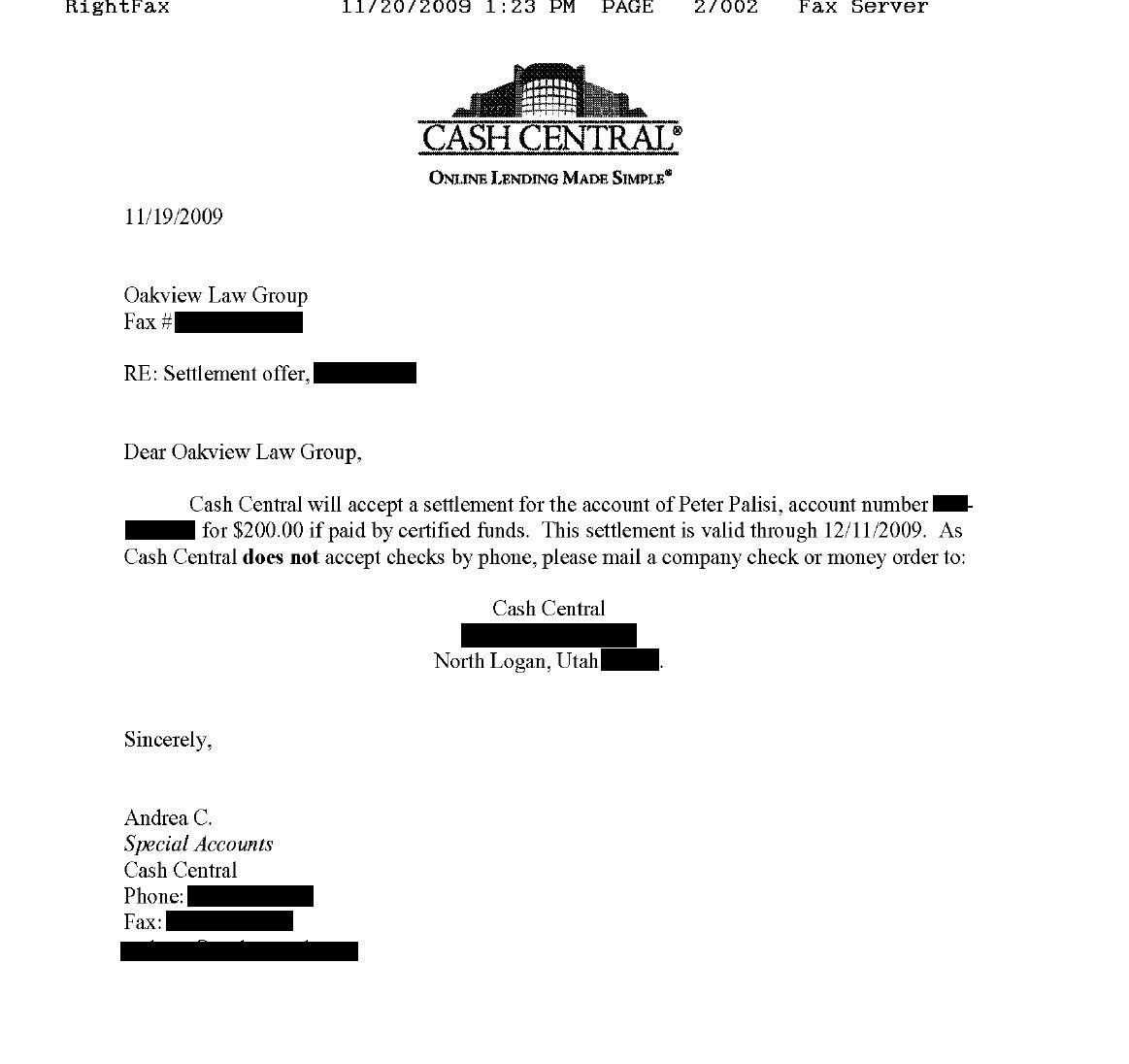 Client PP from LA saved $5,790