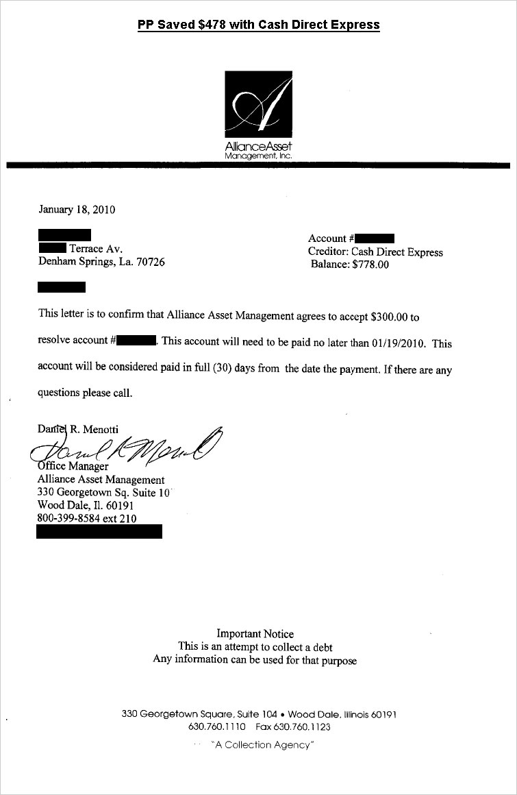 Client PP from LA saved $5,790