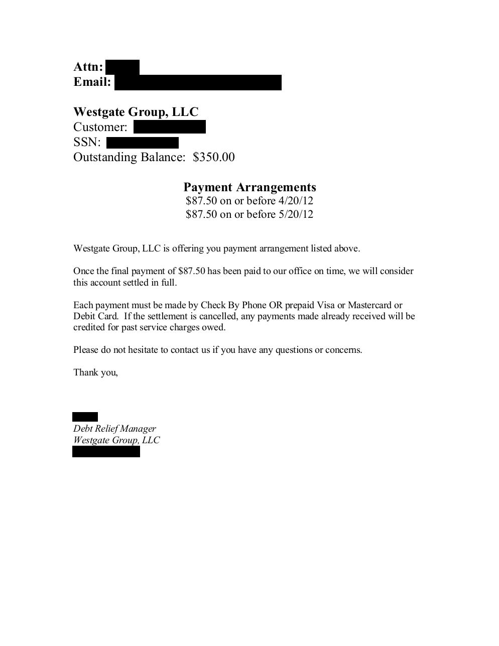 Client RP from NJ saved $5,019