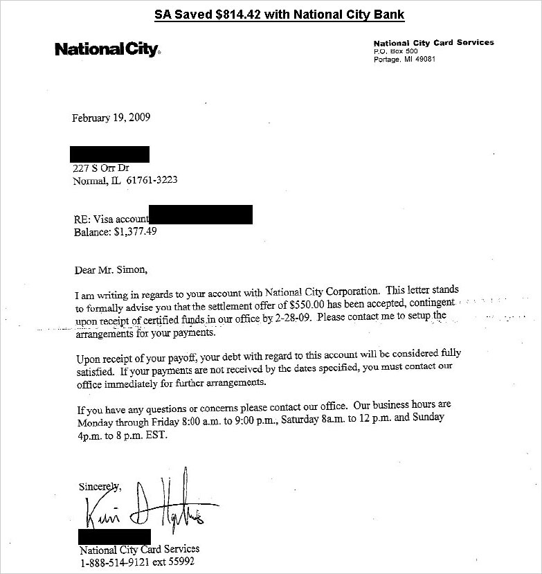 Client SA from IL saved $2,569