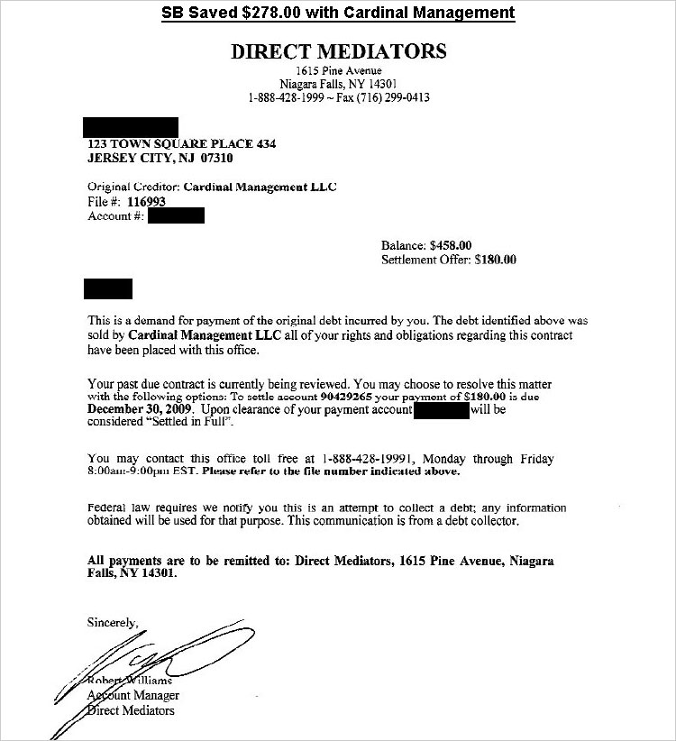 Client SB1 from NJ saved $898
