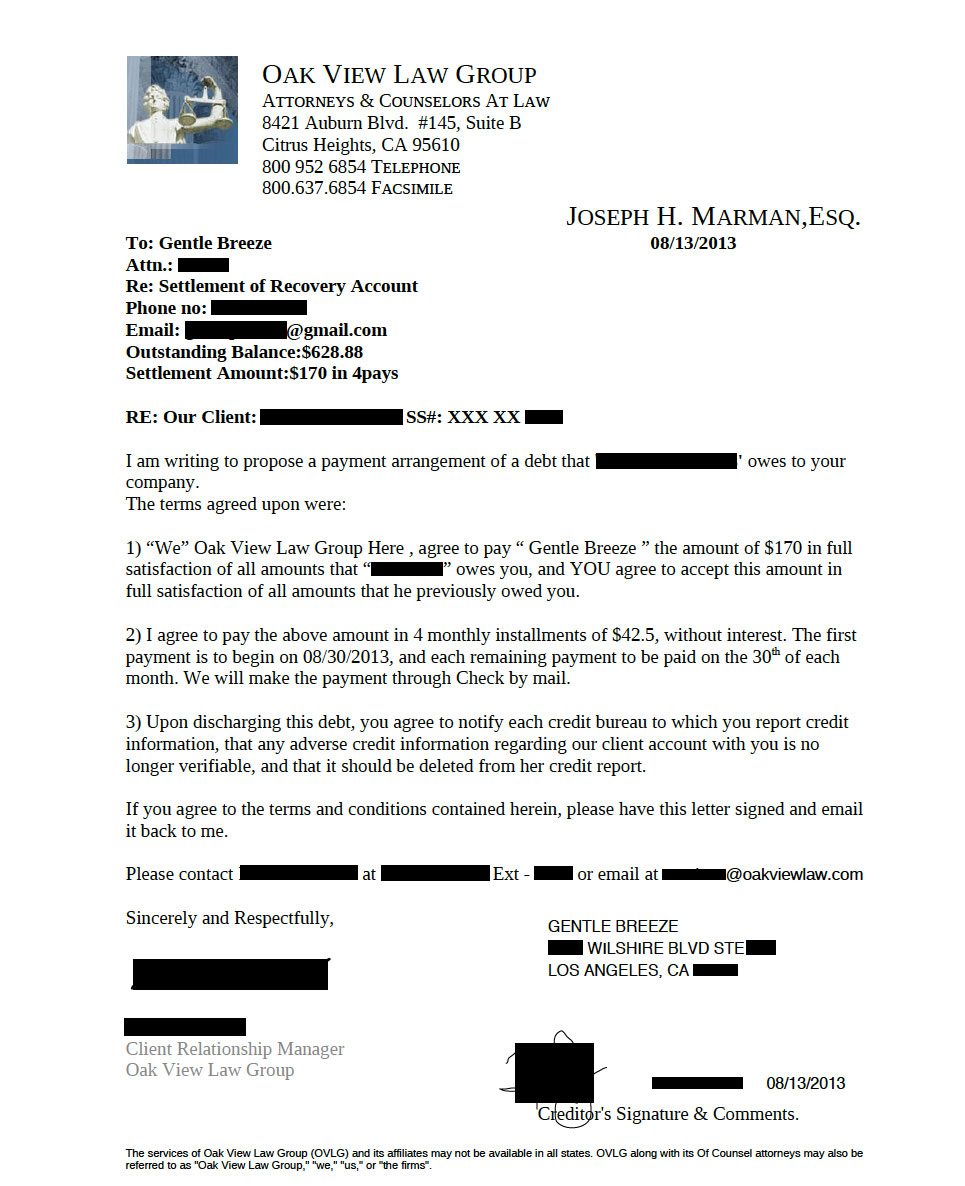 Client SF from CA saved $1,231