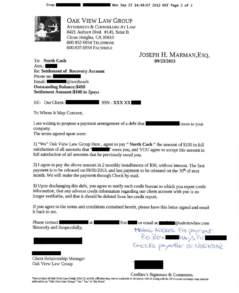 Client SF from CA saved $1,231