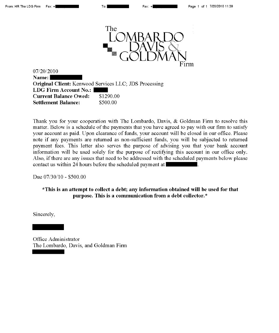Client SH from KY saved $1,481