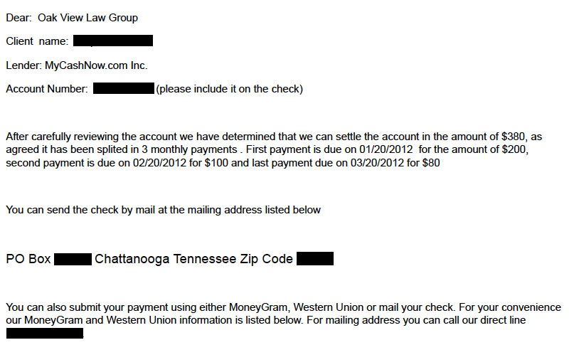 Client SL from GA saved $3,764