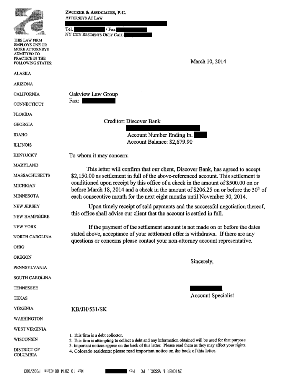 Client SP from CA saved $6,463