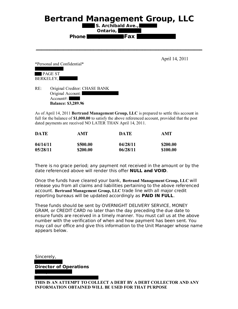 Client SR from CA saved $11,768