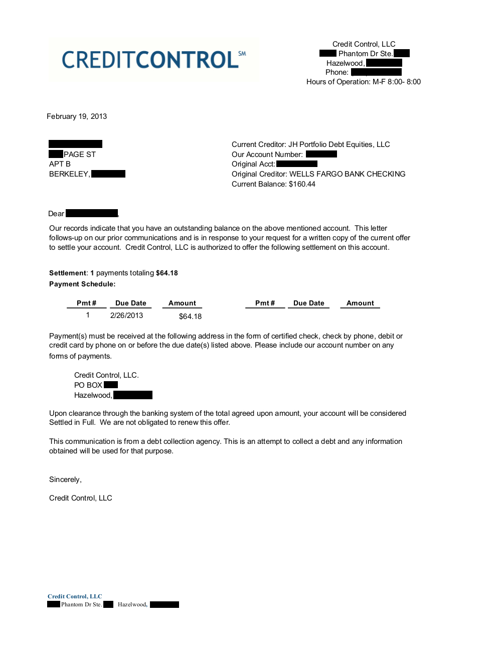 Client SR from CA saved $11,768