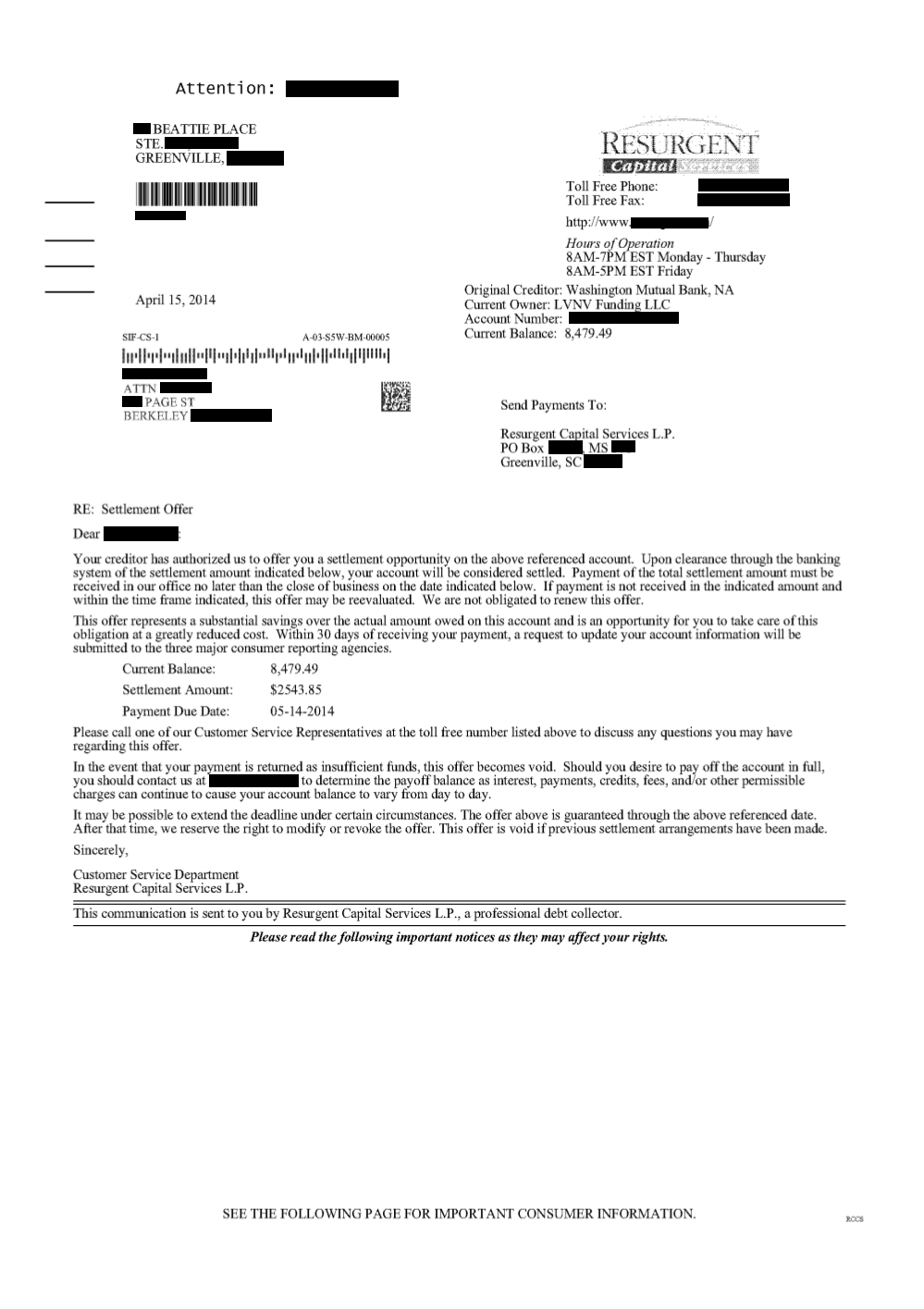 Client SR from CA saved $11,768