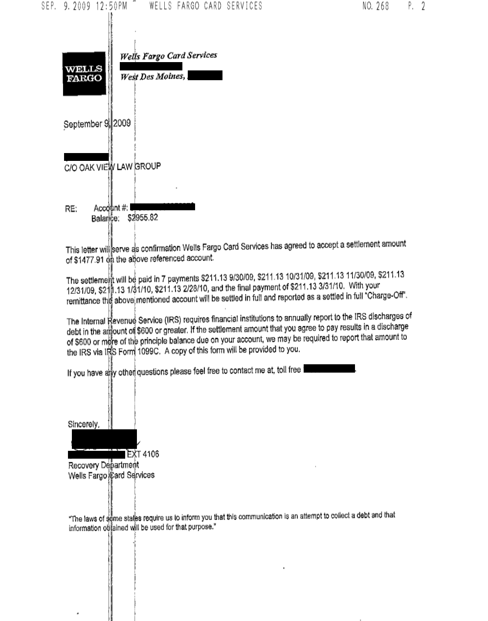 Client SR from CA saved $11,768