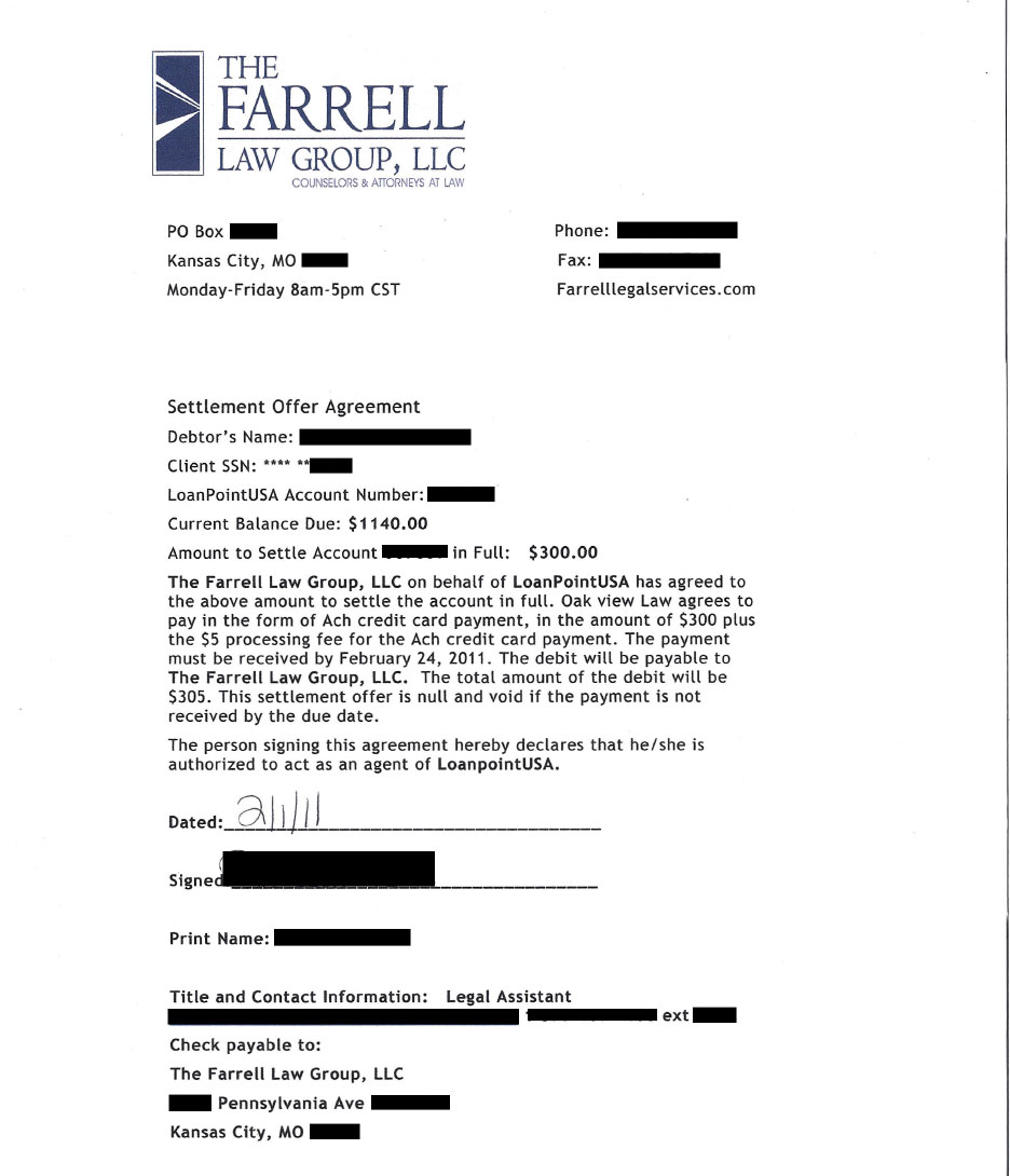 Client SR2 saved $2,052